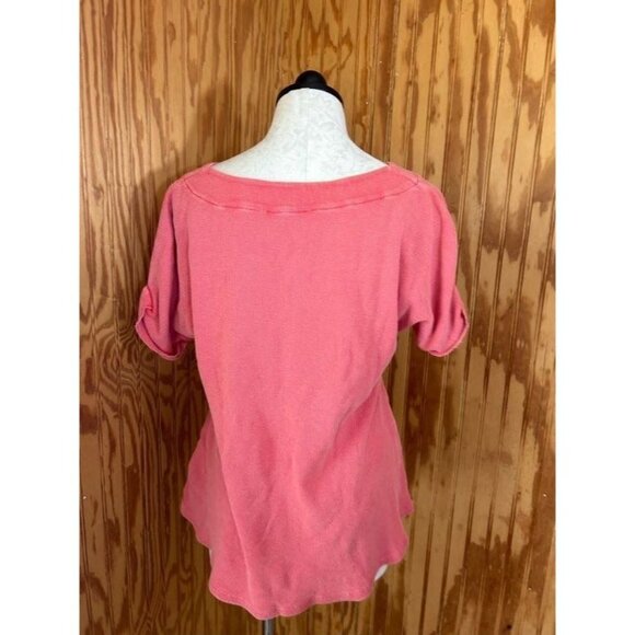 Soft Surroundings Jessi Tee Pullover T-Shirt Dolman Short Sleeve Pink Sz XS - Picture 2 of 9